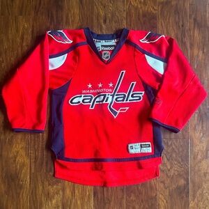Washington Capitals Kids Red Hockey Jersey